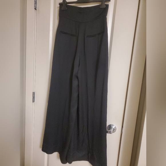 Brand new with tags. Club Monaco wide black silk pants - Picture 3 of 11